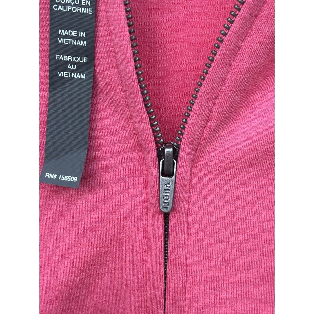 New Vuori Women's Halo Mini Full Zip Hoodie Pink Heather Sz L - Picture 12 of 13
